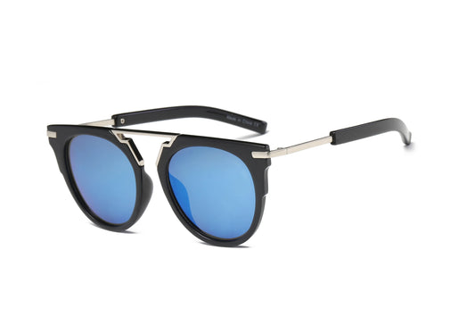 Retro Brow-Bar Sunglasses